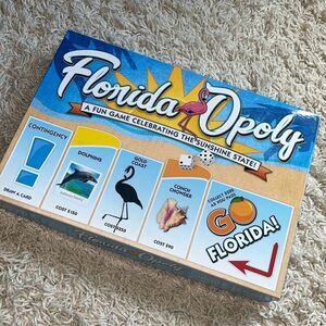 Florida Opoly Board Game Floridaopoly Monopoly Style Game Made In USA Late For T